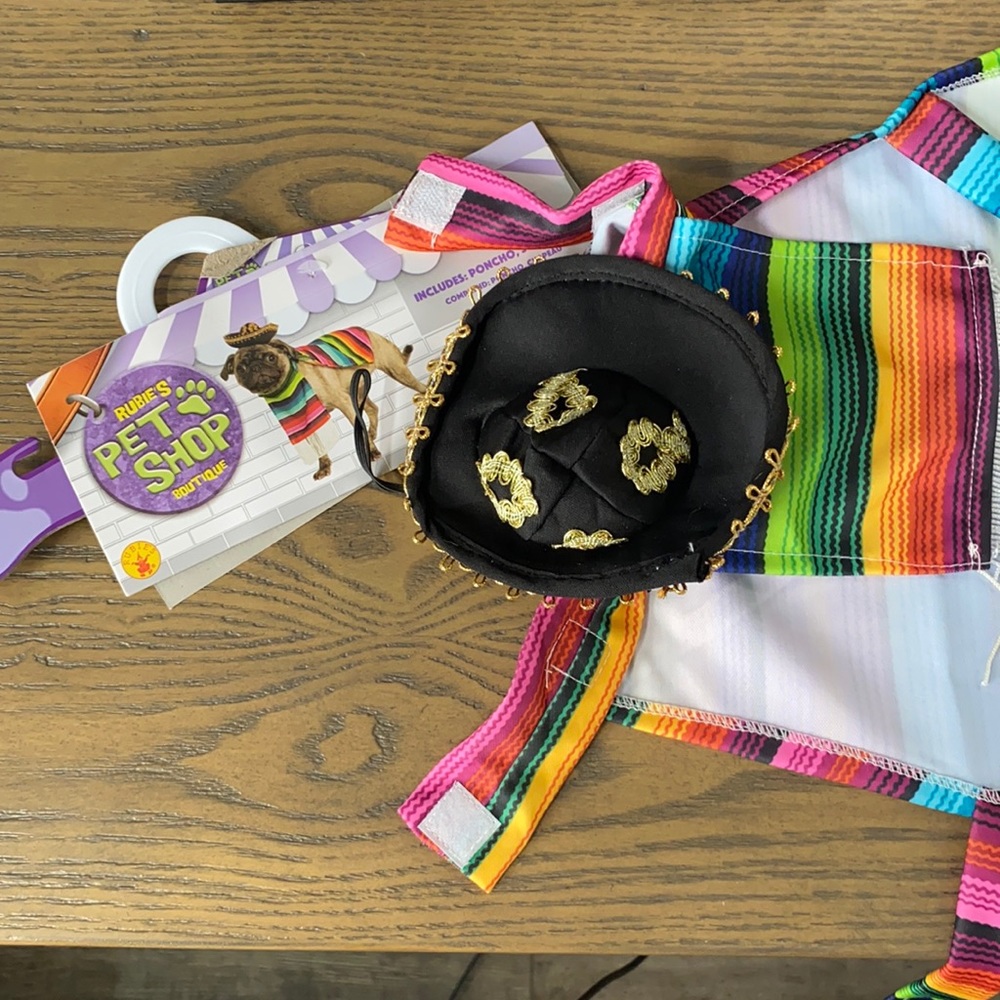 Mexican Serape small dog costume